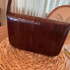 Eel skin bag